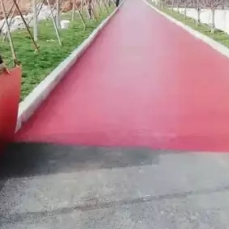 石河子​ 彩色路面喷涂翻新是一种低成本